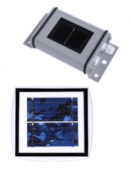 Cellule calibrate, sensore per misurare l'radiazione equivalente su pannelli solari.